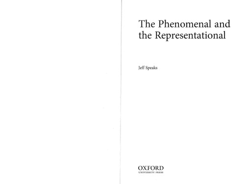 The Phenomenal and the Representational