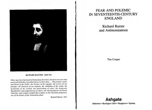 Fear and polemic in seventeenth-century England : Richard Baxter and antinomianism