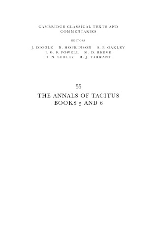 The Annals of Tacitus: Books 5-6