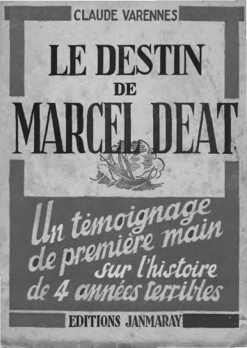 Le destin de Marcel Déat