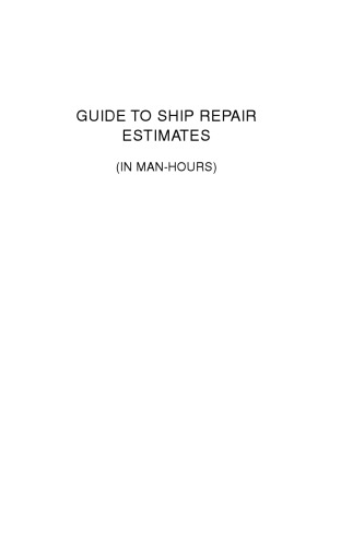 Guide to Ship Repair Estimates