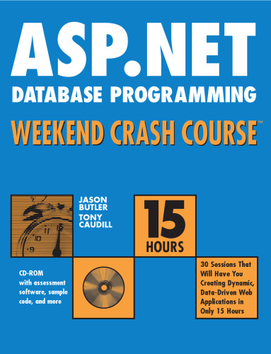 Asp.Net Database Programming Weekend Crash Course