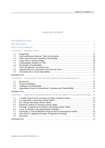 Sharing Road Safety Developing an International Framework for Crash Modification Functions