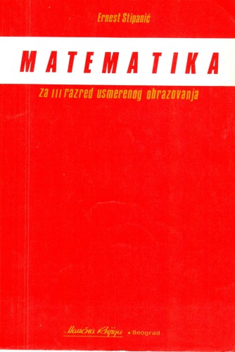 Matematika za III razred uzmerenog obrazovanja