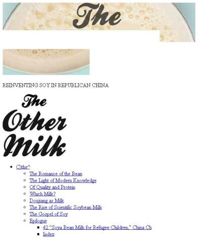 The other milk reinventing soy in Republican China