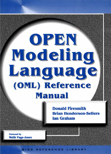 Open Modeling Language (OML) Reference Manual