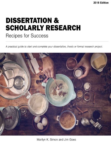 Dissertation and Scholarly Research Recipes for Success