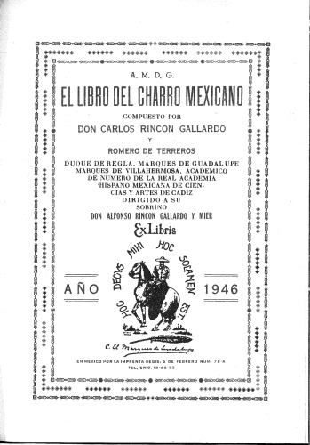 El libro del charro mexicano