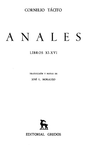 Anales Libros XI a XVI