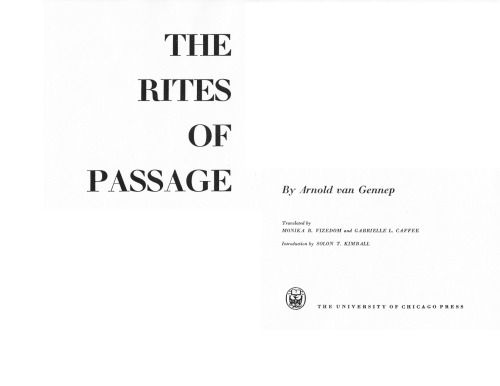 The Rites of Passage