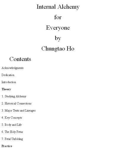 Internal Alchemy for Everyone