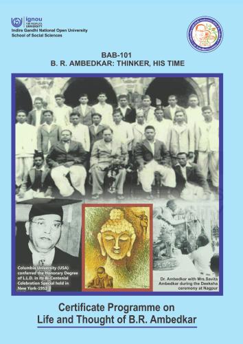Certificate Programme on Life and Thought of B.R. Ambedkar (CLTA)