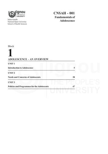 Certificate in Adolescent Health and Counselling (CAHC)