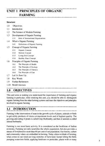 Certificate in Organic Farming (COF)