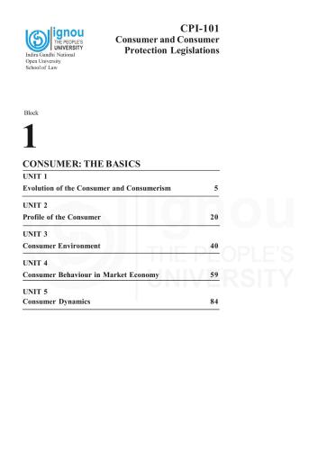 Certificate in Consumer Protection (CCP)