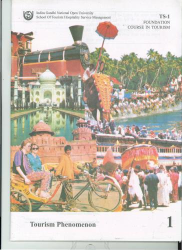 Certificate in Tourism Studies (CTS) Part-I