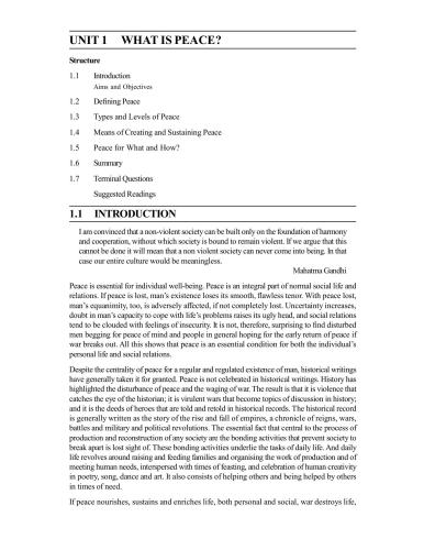 M.A. in Gandhi and Peace Studies (MAGPS) 2nd Year