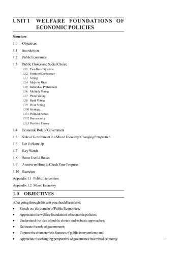 Master of Arts (Economics) (MEC) (First Year)