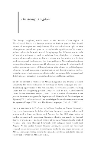 The Kongo Kingdom: The Origins, Dynamics and Cosmopolitan Culture of an African Polity