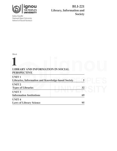 Bachelor of Library and Information Science (BLIS)