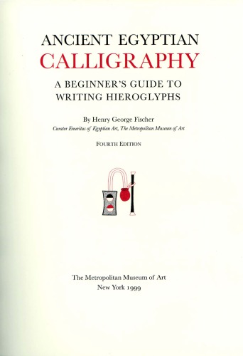 Ancient Egyptian Calligraphy