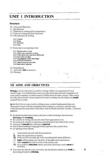 Diploma in Creative Writing in English (DCE)