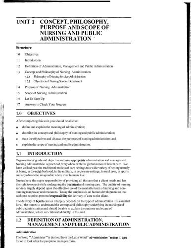 Diploma in Nursing Administration(DNA)