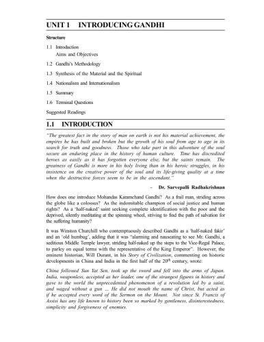 Post Graduate Diploma in Gandhi and Peace Studies (PGDGPS)