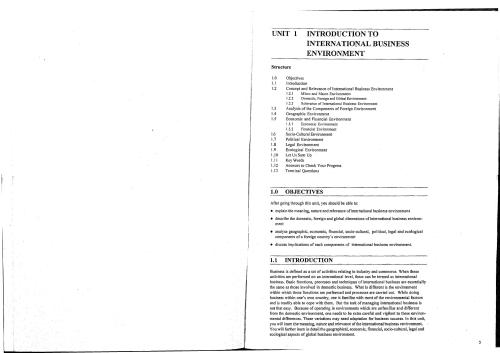 Post Graduate Diploma in International Business Operations (PGDIBO)