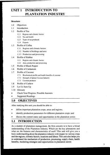 Post Graduate Diploma in Plantation Management (PGDPM)