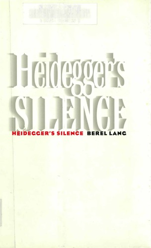 Heidegger’s silence