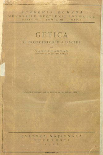 Getica. O protoistorie a Daciei