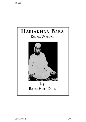 Hariakhan Baba - Known, Unknown