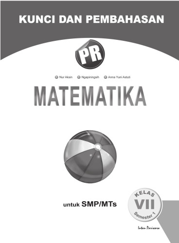 Kunci Jawaban dan Pembahasan PR Matematika Kelas VII Semester 1
