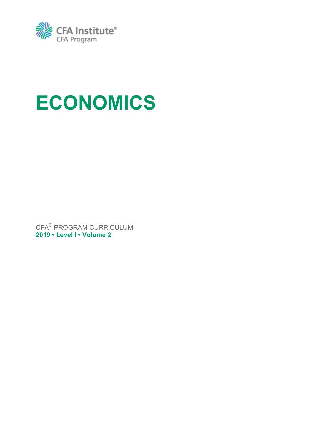 2019 CFA Curriculum Level I Volume 2