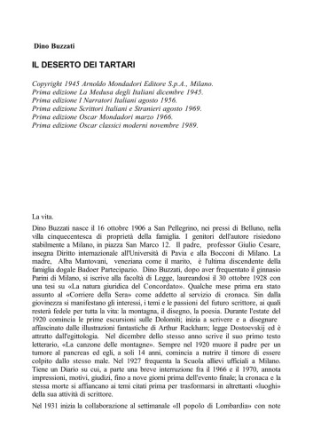 Il deserto dei Tartari