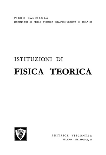 Istituzioni di fisica teorica