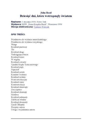 Dziesięć dni, które wstrząsnęły światem
