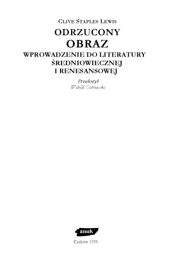 Odrzucony obraz. Wprowadzenie do literatury średniowiecznej i renesansowej.
