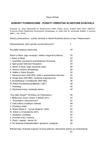 Sobory powszechne. Punkty zwrotne w historii Kościoła