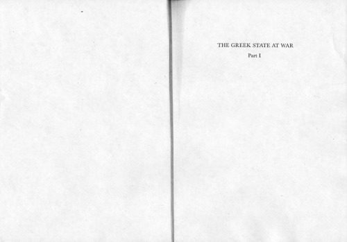 The Greek state at war. 1