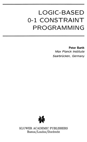 Logic-based 0-1 Constraint Programming