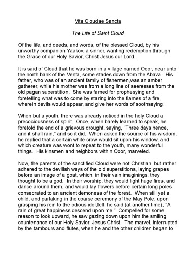 Vita Cloudae Sancta