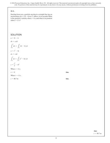 Engineering Mechanics: Statics & Dynamics, Instructor’s Solutions Manual