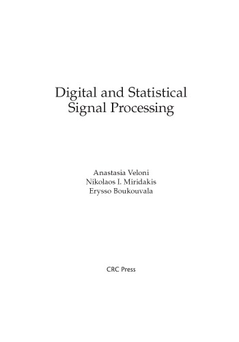 Digital and Statistical Signal Processing