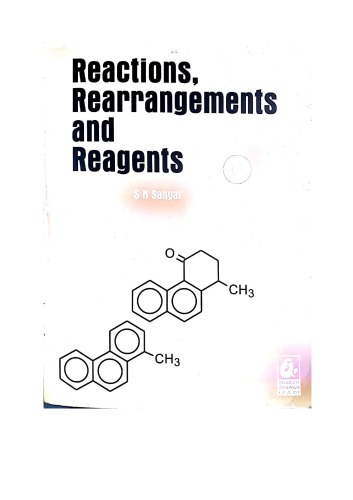 S N Sanyal Reactions Rearrangements and Reagents Organic Chemistry for IIT JEE NSEC INChO IChO Science Olympiads Somorendranath Bharati Bhawan