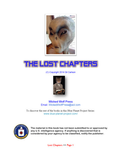 Blue Planet Project Lost Chapters: Missing Chapters from the original Blue Planet Project Book!