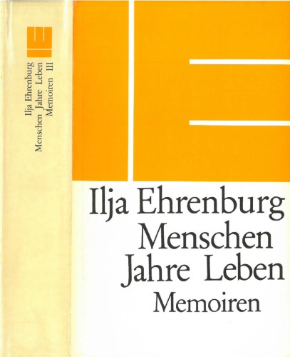 Menschen, Jahre, Leben. Memoiren Band III