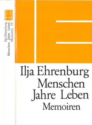 Menschen, Jahre, Leben. Memoiren Band IV