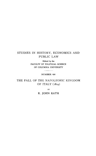 The Fall of the Napoleonic Kingdom of Italy, 1814